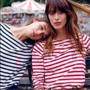 Sézane toi avec moi French Stripe Bretton Tee Colla